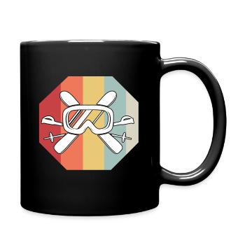 Ski - Full Colour Mug - black - Right