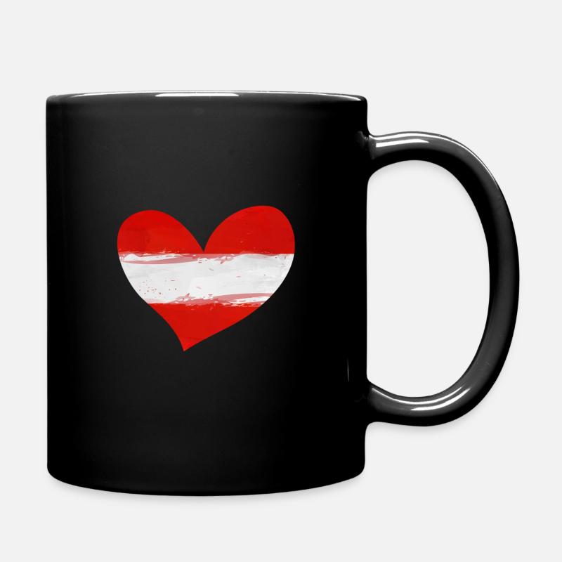 Österreich - Tasse einfarbig - Schwarz