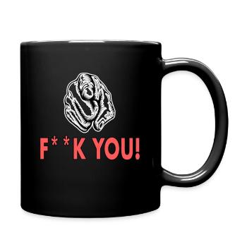 baise toi drôle - Mug uni - noir - Droite