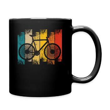 Vélo vintage - Mug uni - noir - Droite