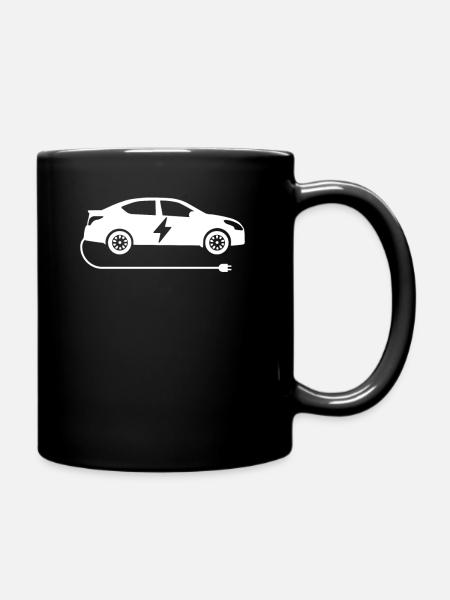 Electric car - Full Colour Mug - black