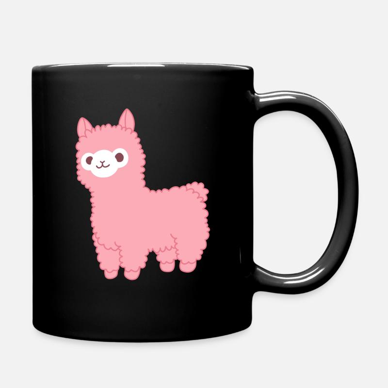 Lama - Tasse einfarbig - Schwarz