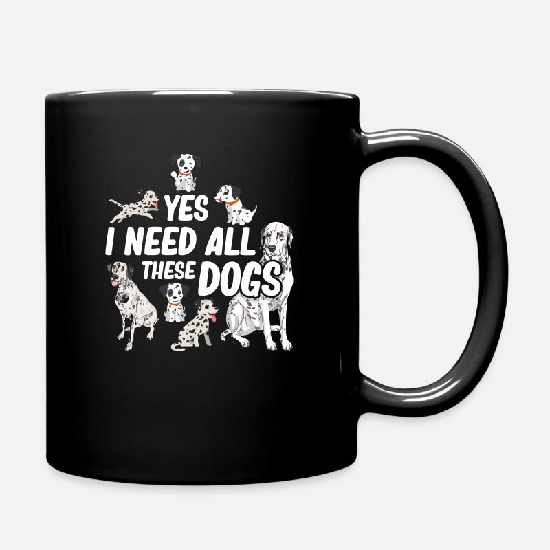 All dalmatians - Full Colour Mug - black