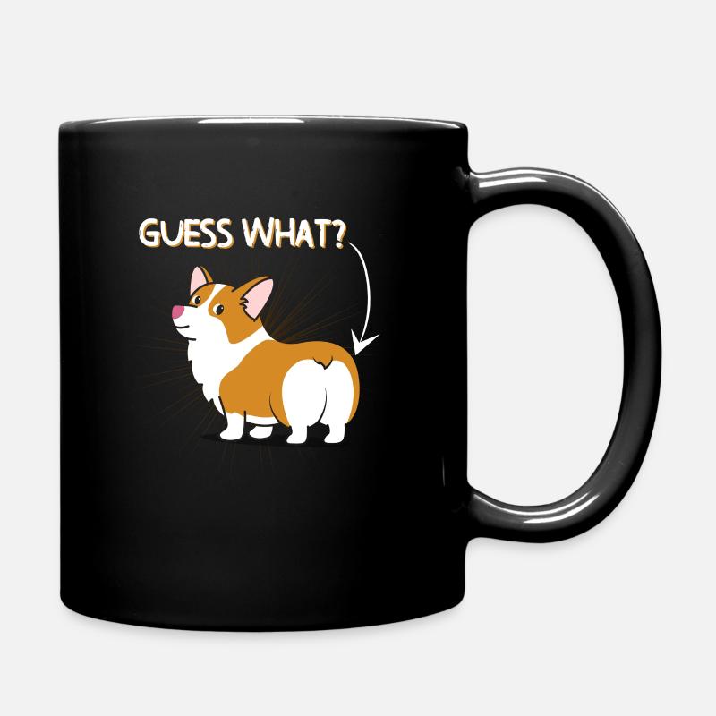 Corgi Butt - Full Colour Mug - black