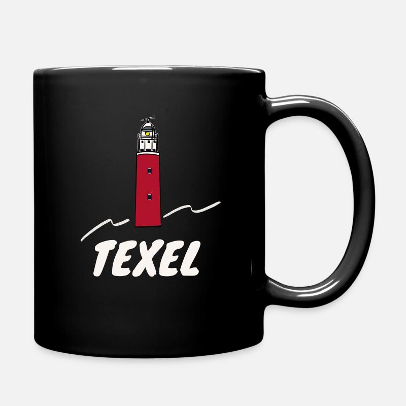 Leuchtturm Texel Holland - Tasse einfarbig - Schwarz