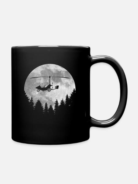 Tragschrauber - Tasse einfarbig - Schwarz