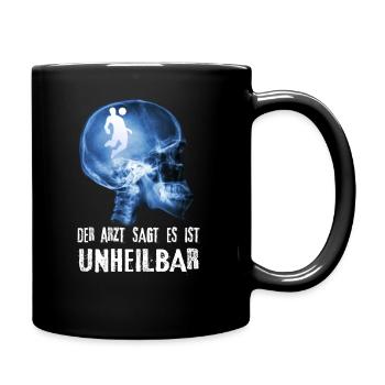 Le médecin dit qu'il y a un football incurable - Mug uni - noir - Droite