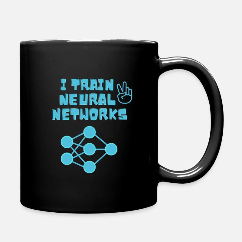 Künstliche Intelligenz (KI) - Neuronale Netze - Tasse einfarbig - Schwarz