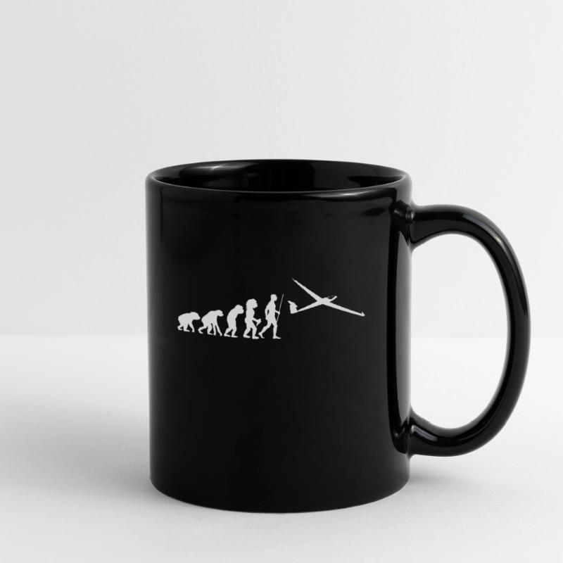 Glider pilot glider glider flying evolution Full Colour Mug