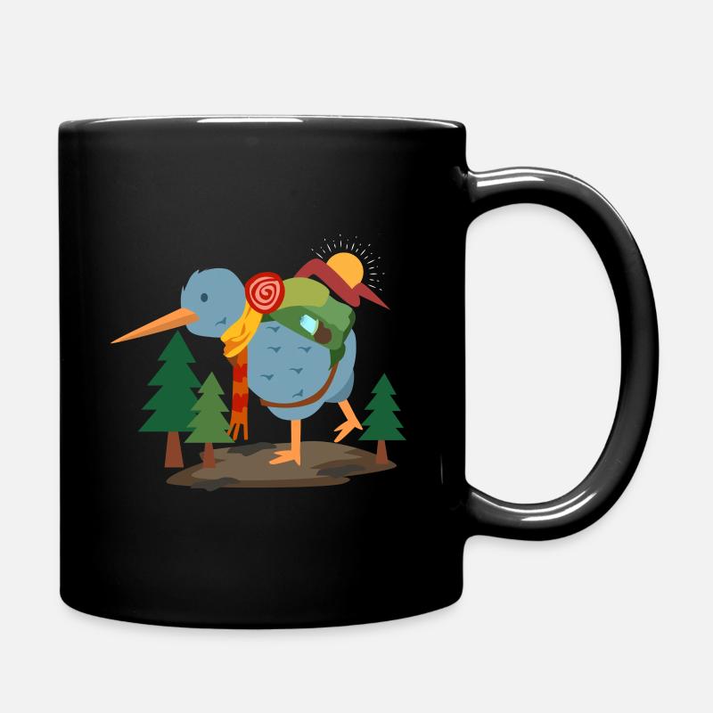 Kiwi-Rucksacktour - Tasse einfarbig - Schwarz