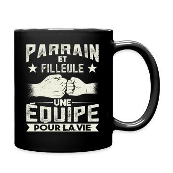 Parrain et Filleule - Équipe pour la Vie - Mug uni - noir - Droite