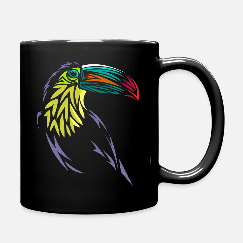 Tucan tribal - Mug uni - noir