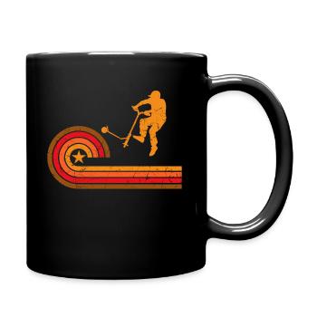 Scooter Stunt Tretroller Geschenk Jungen - Tasse einfarbig - Schwarz - Rechts