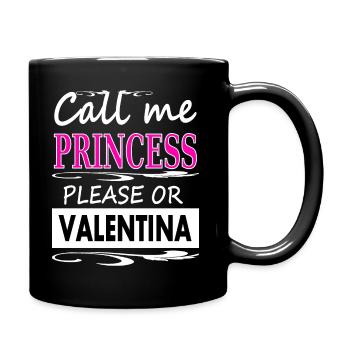 my name is Valentina my name is Valentina name - Full Colour Mug - black - Right
