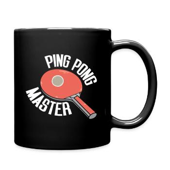 tischtennis tischtennisschläger tischtennisspieler - Tasse einfarbig - Schwarz - Rechts