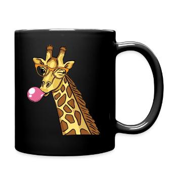 girafe - Mug uni - noir - Droite