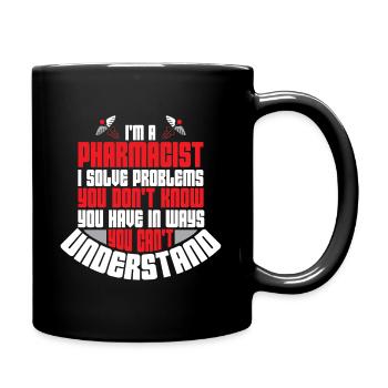 Apotheker Apotheke Geschenkidee Pharmazie - Tasse einfarbig - Schwarz - Rechts