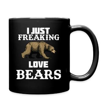 Ours ours ours brun sauvage forêt - Mug uni - noir - Droite