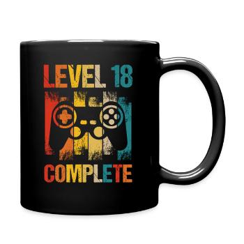 18. Geburtstag Level 18 Complete Jahre Junge 2002 - Tasse einfarbig - Schwarz - Rechts