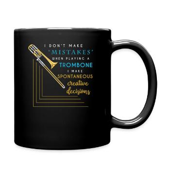 Trombone musicians - Full Colour Mug - black - Right