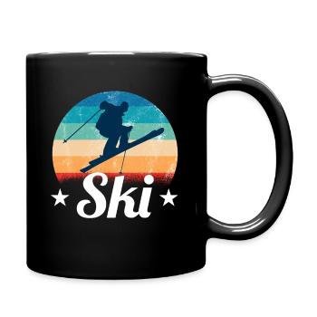 Ski - Tasse einfarbig - Schwarz - Rechts