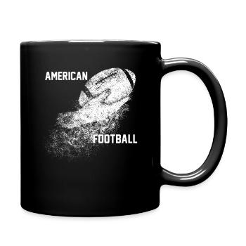 american football fan - Full Colour Mug - black - Right