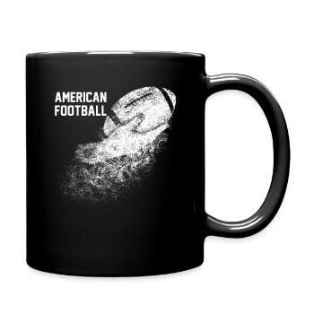 american football fan - Full Colour Mug - black - Right