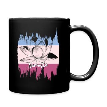 Yoga Meditation Yogi Namaste Om - Tasse einfarbig - Schwarz - Rechts