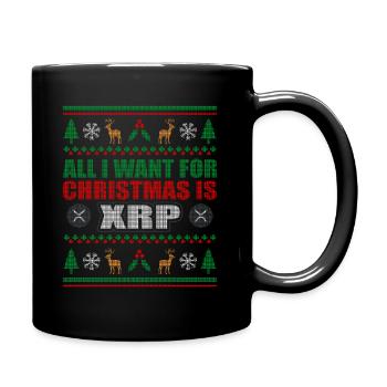 Christmas XRP investor - Full Colour Mug - black - Right