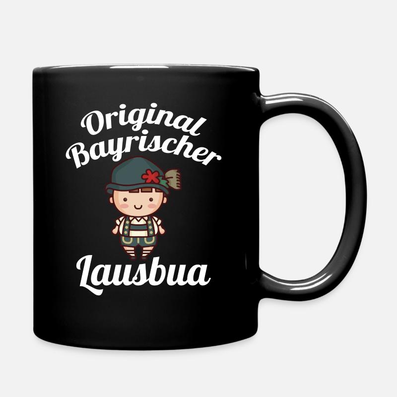 Original Bavarian Lausbua Bayern boarisc - Full Colour Mug - black