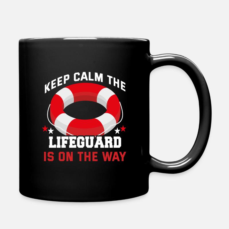 Lifeguard Lifeguard Piscine extérieure Piscine intérieure - Mug uni - noir