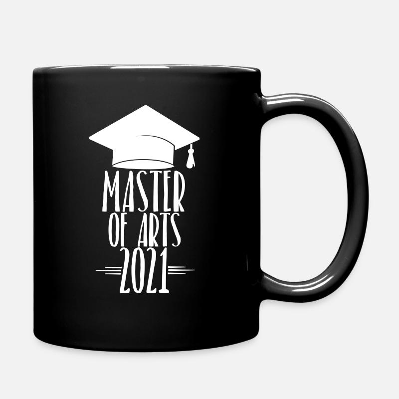 Master of Arts 2021 - Tasse einfarbig - Schwarz