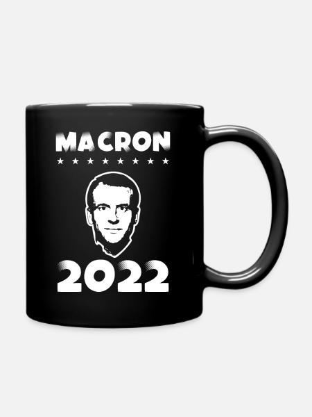 Emmanuel Macron Président de la république 2022 - Mug uni - noir
