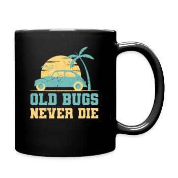 Cuba Old Bugs Never Die Beetle Lover - Full Colour Mug - black - Right