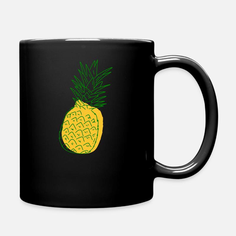 T-shirt ananas comme idée cadeau - Mug uni - noir