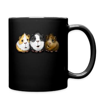 Trois cobayes - Mug uni - noir - Droite