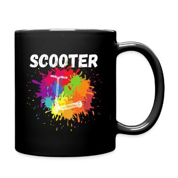 Scooter stunt scooter - Full Colour Mug - black - Right