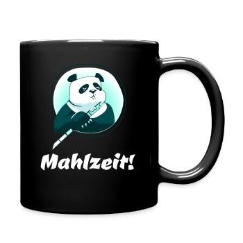 Mahlzeit! - Tasse einfarbig - Schwarz - Rechts