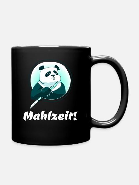 Mahlzeit! - Tasse einfarbig - Schwarz