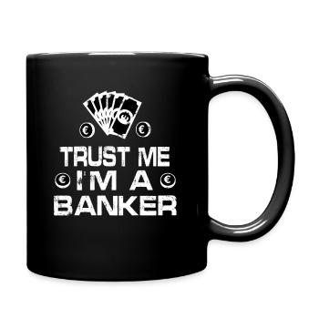 Banker - Tasse einfarbig - Schwarz - Rechts