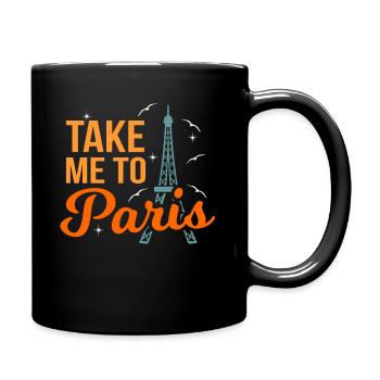 Paris - Mug uni - noir - Droite