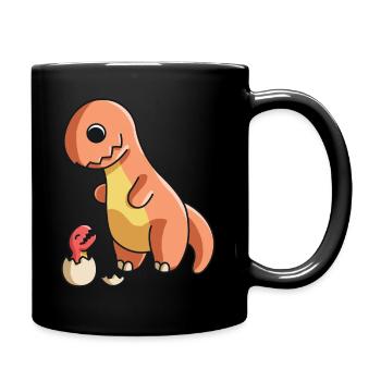 Dinosaur Dino children Dinosaur clothing boys - Full Colour Mug - black - Right