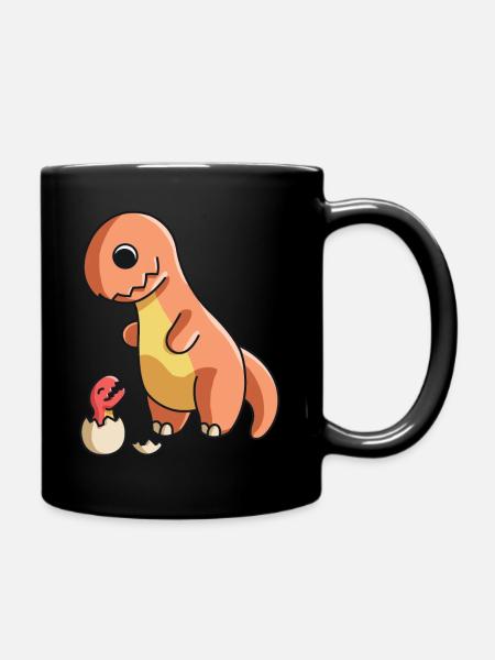 Dinosaure dinosaure enfants dinosaures vêtements - Mug uni - noir