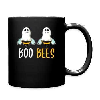 Boo Bees ghost bees - Full Colour Mug - black - Right