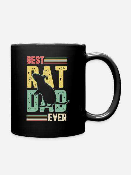 Rat Gifts for a Rats Fan - Full Colour Mug - black