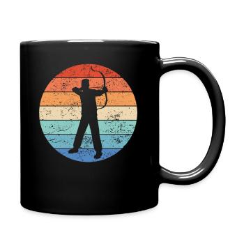 Tir à l’arc Archer Sport arc cadeau - Mug uni - noir - Droite