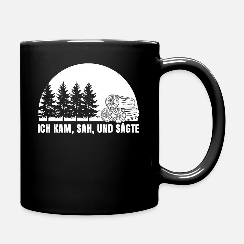 Förster Geschenk - Holzarbeiter Förster - Tasse einfarbig - Schwarz