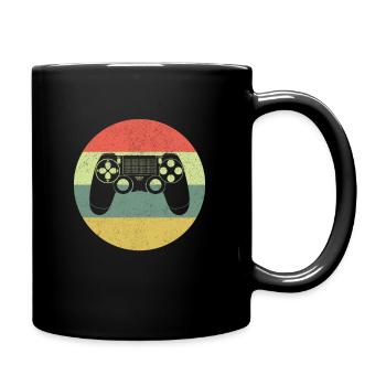 Jeux Vintage, Contrôleur, Jeux - Mug uni - noir - Droite