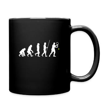 Évolution du tennis - Mug uni - noir - Droite