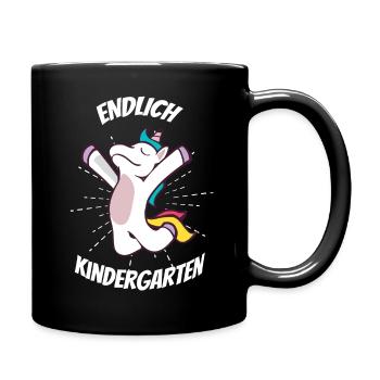 Cadeau enfant de la maternelle Enfin amusant de la maternelle - Mug uni - noir - Droite